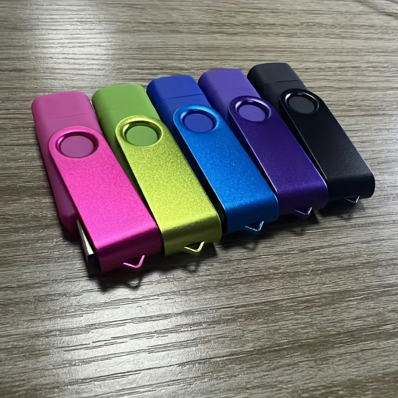 Multi-Capacity USB Flash Drive 2 in 1 Type-C and USB 2.0 OTG Pen Drive – 256GB, 128GB, 4GB High Speed Memory Stick
