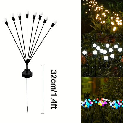 12LED Solar Firefly Light Outdoor Solar Lighting LED Waterproof for Garden Decoration Landscape Lawn Lamp Decorative 4/8Led