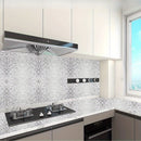 1 Roll Self-Adhesive Aluminum Foil Kitchen Stickers - Waterproof, Oil-Proof, High Temperature Resistant Wallpaper, Easy to Clean & Cut, Textured Surface for Cabinets, Stoves, and Countertops, Stove Area Cover | Modern Kitchen