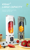 1pc, USB Rechargeable Portable Juicer, Mini Blender, Mini Ice Crusher With Three Modes, Digital Display And 12- Blades, Easy-to-Clean, Suitable For Travel, Fresh Juice Maker, Kitchen Stuff