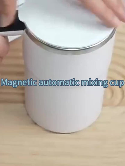 HKromore 1pc Intelligent Temperature Measurement, Magnetic Automatic Stirring Cup, Electric Portable Coffee Cup, Milkshake Cup, Anti Settling Design, Intelligent Temperature Measurement, Electromagnetic Capsule, 304 Stainless