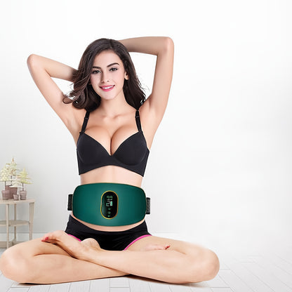 Cinturón de masaje multifuncional, equipo de fitness de cuerpo completo recargable por USB, fabricado con plástico sin fragancia, con una batería de litio de 250 mAh, diseñado para hacer ejercicio y masajes.