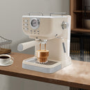 (White) Compact Espresso Coffee Machine Coffee Maker Suitable for Home Office Cafes and Hotels Used to Extract Espresso Comes with a Milk Frothing Function to Make Mocha Latte Cappuccino and Other Fancy Coffee