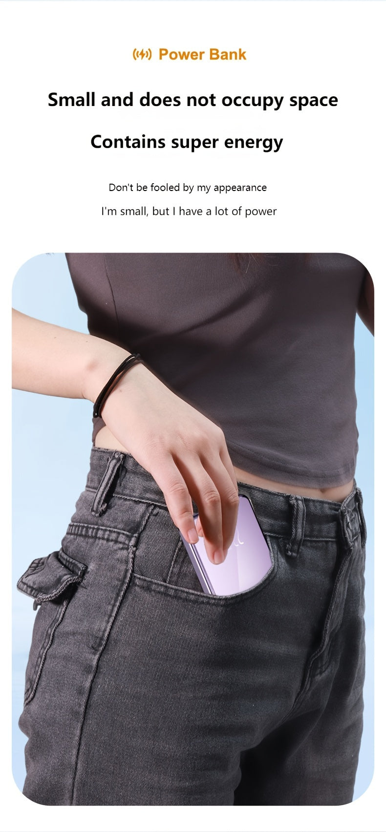 5000/10000 mAh Real Capacity, No Fake Label, Digital Display, Magnetic Suction, Fast Charging Power Bank, 15W Magnetic Suction/22.5W Fast Charging