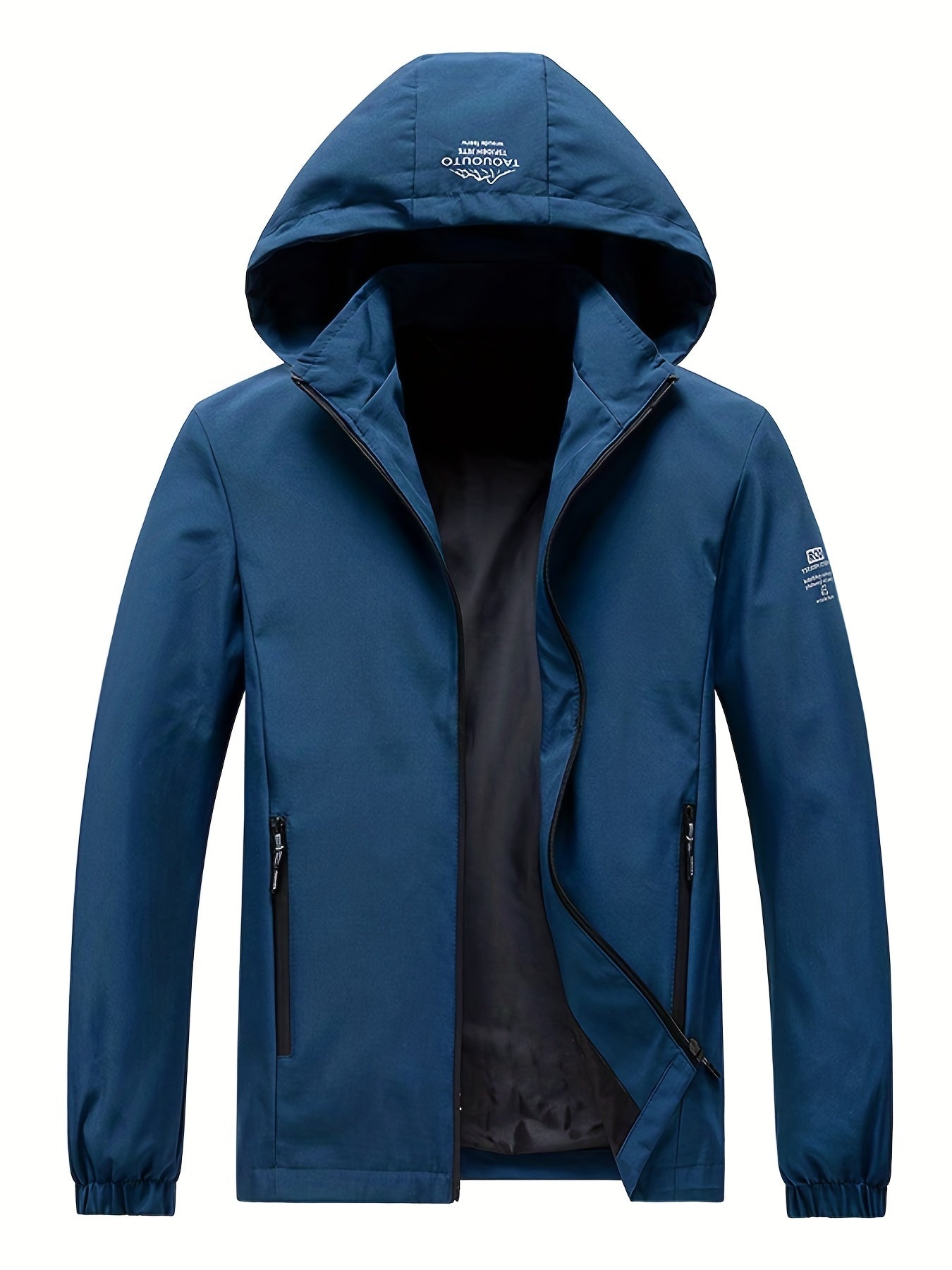 Men's Waterproof Rain Jacket Outdoor Lightweight Rain Shell Coat For Hiking, Golf, Travel