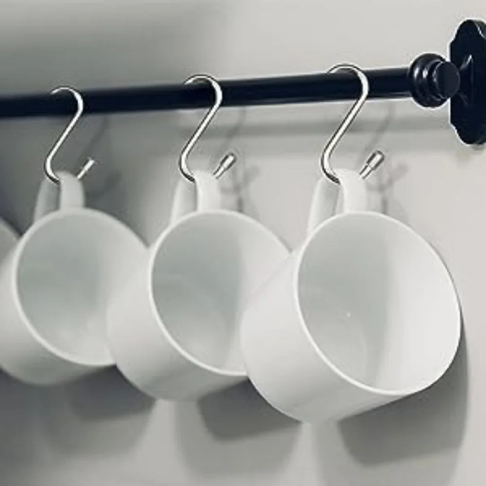 Stainless Steel Metal Hanging Hooks,Tower Coat Rack,Metal Hangers,Kitchen,Work,Shop,Bathroom,Garden,Home Storage Holder 