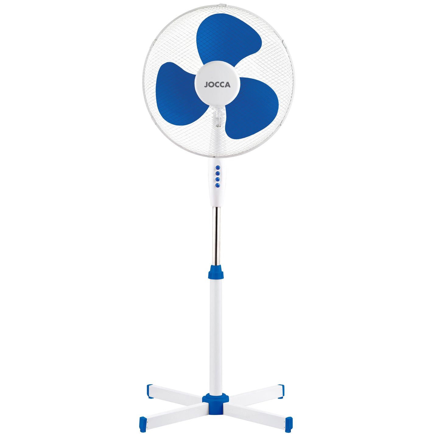 White/Blue or White Foot Fan Commodore. Portable Fan. Cold Air Fans for Home. Air Frener for the Office. Low Consumption Pinguin with 3 Speeds, Adjustable and with Oscillation