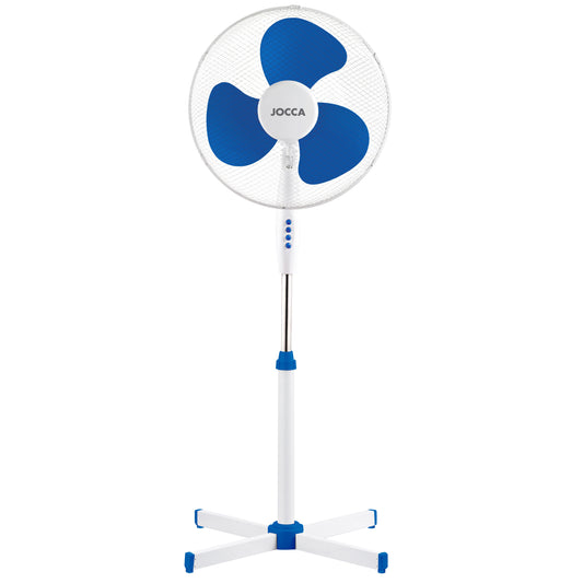 White/Blue or White Foot Fan Commodore. Portable Fan. Cold Air Fans for Home. Air Freshener for the Office. Low Consumption Penguin with 3 Speeds, Adjustable and with Oscillation