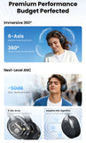 Fone de Ouvido Sem Fio HAYLOU S40 ANC com Cancelamento de Ruído de 50dB, Áudio Espacial 3D Hi-Res, LDAC, Bluetooth 6.0 e Design Over-Ear