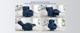 COMHOMA Relax armchair stand-up aid massage armchair with fabric surface electric stand-up armchair TV armchair armchair fabric
