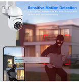8MP Wifi IP Wireless Security Surveillance PTZ Camera 4X Zoom Cameras Tracking Two-way Audio HD Night Color Cam