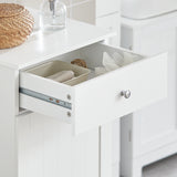 SoBuy BZR21 laundry wardrobe with fold-out laundry bag laundry chest laundry collector with drawers laundry basket bathroom wardrobe