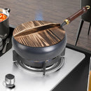 Nonstick Wok No Coating Gas Boiling Stir Fry Pan for Restaurant Camping Home Stovetop Induction Cooker Cookware Pots Cooking