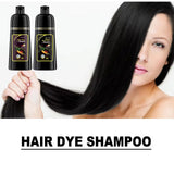 Shampoo EELHOE 3 em 1 para Tingir Cabelos de Preto: Crescimento, Limpeza, Escurecimento e Nutrição Profunda – Fórmula Natural, Orgânica e à Base de Ervas