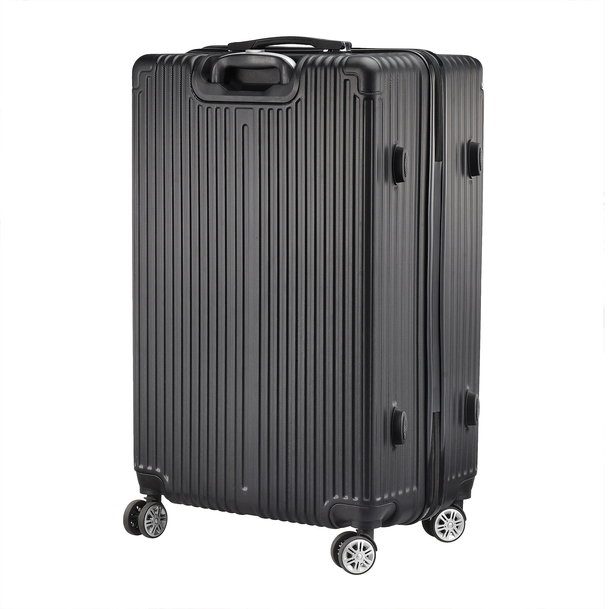 Rosahqnda 3-Piece Trolley Suitcase Set 4 Universal wheels Lock Case ABS Hard Sleeve Travel storage