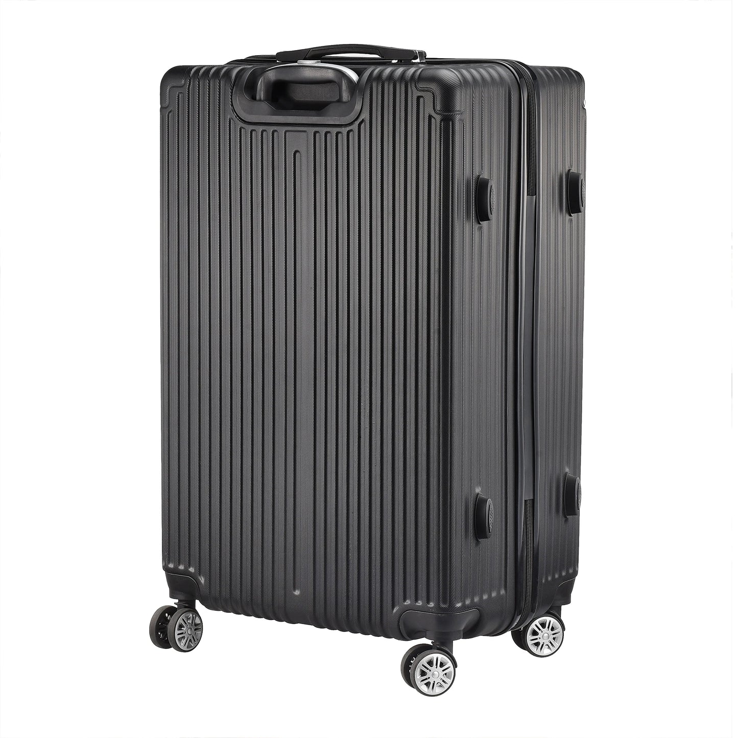 Rosahqnda 3-Piece Trolley Suitcase Set 4 Universal wheels Lock Case ABS Hard Sleeve Travel storage