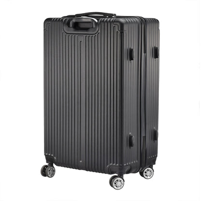 Rosahqnda 3-Piece Trolley Suitcase Set 4 Universal wheels Lock Case ABS Hard Sleeve Travel storage