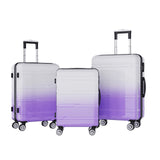 Anajqaqia 3 Pieces Suitcase Set, Hard-Shell Luggage Set Made of ABS, with  Combination Lock Hand and Telescopic Handle, Black
