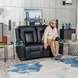COMHOMA Recliner TV Armchair with Reclining and Footrest, Thick Backrest and Armrests, 360° Swivel