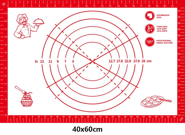 UNTIOR-Esteira De Cozimento De Silicone, Amassadeira, Pizza Dough Maker, Massa De Bolo, Cozinha Cozinhar Grill, Gadgets Antiaderentes, Bakeware, 1Pc