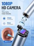 Smart Visual Ear Wax Remover with 1080P HD Camera, USB C Rechargeable Ear Cleaner, Waterproof Ear Scope Otoscope, Safe Ear Wax R