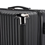 3-Piece Hard Shell Suitcase Set, Trolley Carry-on Luggage, Travel Suitcase Set, Trolley Set with TSA Lock and 4 Wheels, Rolling Suitcase, Luggage Sets, Black (M, L & XL)