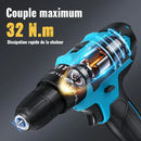 28V Cordless Impact Drill Multifunctional Screwdriver Rechargeable Electric Drill Lithium Battery 1350rpm Speed Power Tool