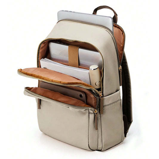 Nueva mochila sencilla de gran capacidad para mujer, mochila de viaje de negocios para profesores, bolso de hombro para ordenador portátil, mochila escolar para niñas y estudiantes.