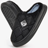 Chinelos de casa masculinos peludos xadrez aconchegante eva memória espuma leve sapatos casuais inverno quente pelúcia antiderrapante chinelos tamanho grande
