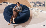 Bean Bag Chair with Filling Included Big Bean Bags Couch for Adults, Giant Beanbag Lazy Sofa for Living Room Bedroom and Dorm
