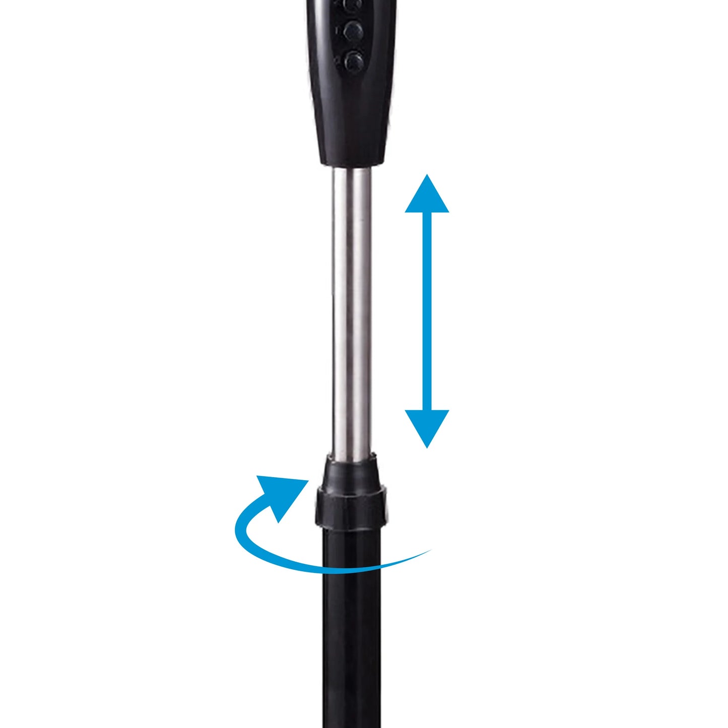 White/Blue or White Foot Fan Commodore. Portable Fan. Cold Air Fans for Home. Air Frener for the Office. Low Consumption Pinguin with 3 Speeds, Adjustable and with Oscillation