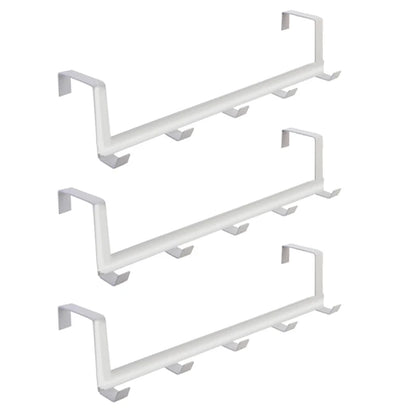Bedroom Hooks Over The Door 5 Hooks Home Bathroom Organizer Rack Clothes Coat Hat Towel Hanger Bathroom Kitchen Accessories