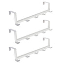 Ganchos para puerta de dormitorio, 5 ganchos, organizador de baño para el hogar, perchero para ropa, abrigos, sombreros, toallas, accesorios de baño y cocina.