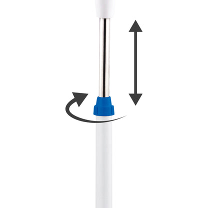 White/Blue or White Foot Fan Commodore. Portable Fan. Cold Air Fans for Home. Air Frener for the Office. Low Consumption Pinguin with 3 Speeds, Adjustable and with Oscillation