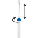 White/Blue or White Foot Fan Commodore. Portable Fan. Cold Air Fans for Home. Air Frener for the Office. Low Consumption Pinguin with 3 Speeds, Adjustable and with Oscillation