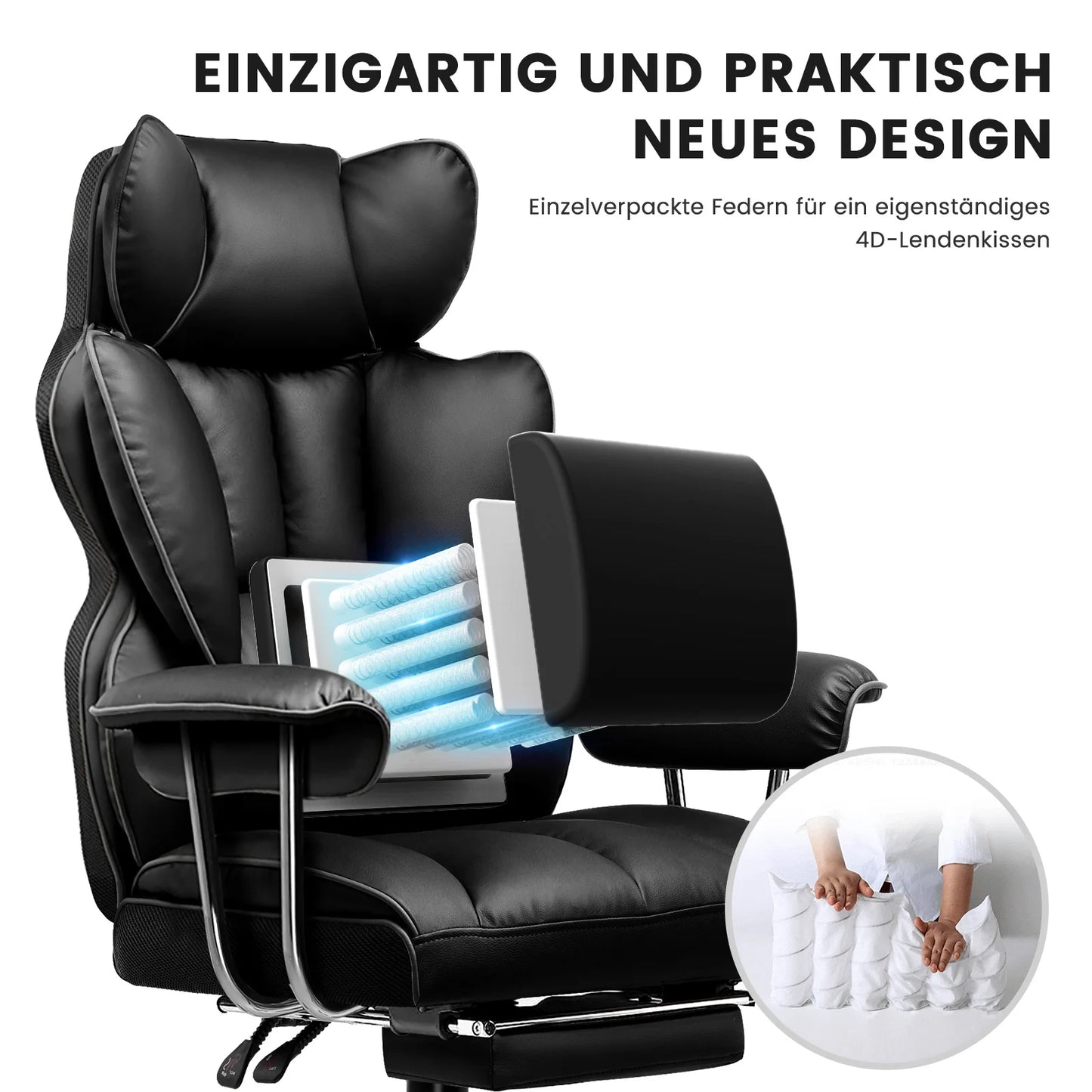GTPLAYER Gaming chair Gamer chair Ergonomic Office Chair Footrest fabric Surface Spring seat cushion Gaming Chair