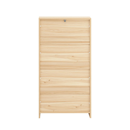 SoBuy FSR159-N 3 flap shoe cabinet narrow shoe shelf shoe rack with 6 shelf surfaces shoe chest of drawers