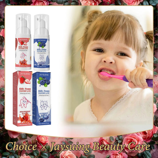 Children Foam Toothpaste for Yellow Teeth Stain Removal, Gingival Protection, Whitening, Brightening, and Deep Cleaning - Teeth Mousse for Kids