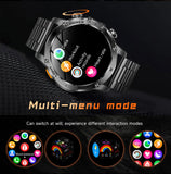 Novo Smartwatch Militar para Atividades ao Ar Livre (Modelo 2026) – Bateria de 1000 mAh de Longa Duração, Monitoramento de Fitness, À Prova d'Água, Estilo Tático e Esportivo