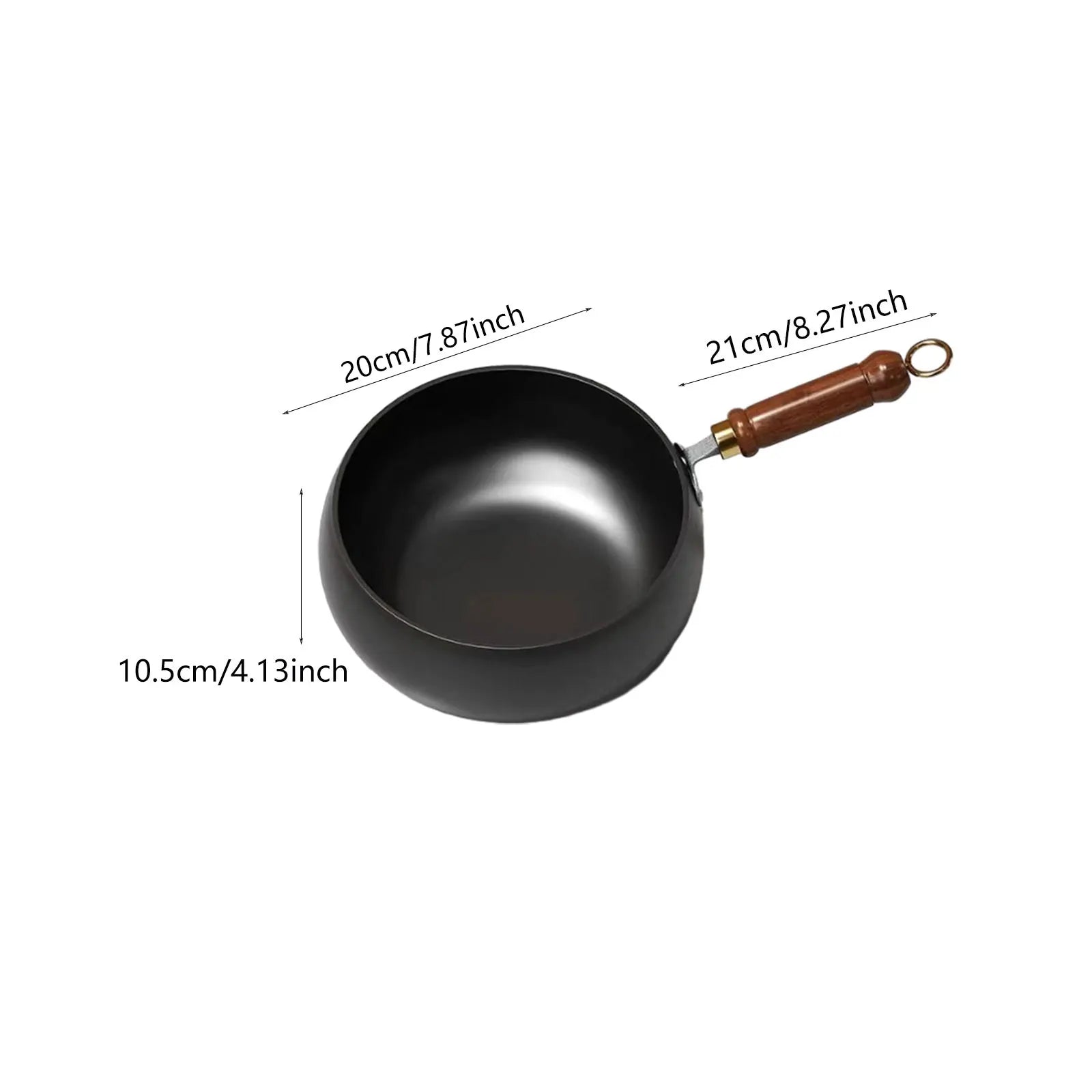 Nonstick Wok with No Coating for Gas, Boiling, Stir-Frying - Pan for Restaurant, Camping, Home, Stovetop, Induction Cooker, Cookware, Pots, Cooking