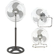3 in 1 Fan Floor Planter Table and Wall with 3 Speed Adjustable Steel Structure and ABS