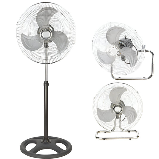 3 in 1 Fan Floor Planter Table and Wall with 3 Speed Adjustable Steel Structure and ABS