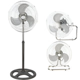 3 in 1 Fan Floor Planter Table and Wall with 3 Speed Adjustable Steel Structure and ABS