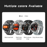 Novo Smartwatch Militar para Atividades ao Ar Livre (Modelo 2026) – Bateria de 1000 mAh de Longa Duração, Monitoramento de Fitness, À Prova d'Água, Estilo Tático e Esportivo