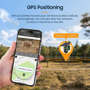 INQMEGA 5MP 3G / 4G SIM Solar Powered Camera with GPS Built in Battery Surveillance Camera and See by Mobile Froest Animal Human