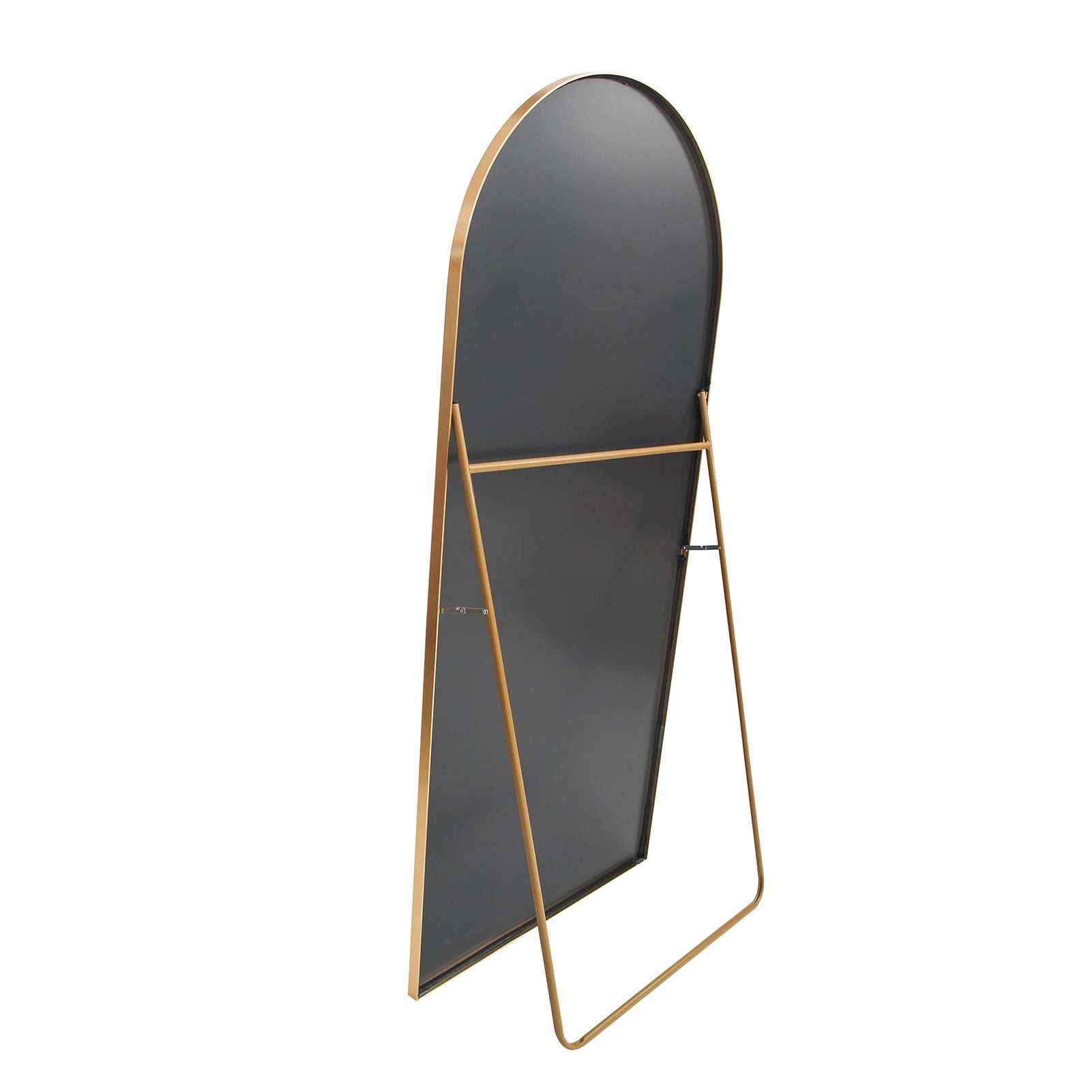 Anajqaqia 162×53cm Full Body Mirror, Curved Standing Mirror, Floor Mirror with Tempered Glass and Aluminum Alloy Frame