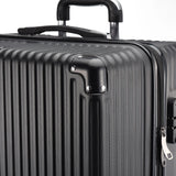 Rosahqnda 3-Piece Trolley Suitcase Set 4 Universal wheels Lock Case ABS Hard Sleeve Travel storage