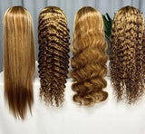 Highlight Body Wave Wig Human Hair Lace Front Wigs 4/27 Honey Blonde Body Wavy Lace Human Hair Wig For Women Brazilian Remy Wig