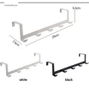 Ganchos para puerta de dormitorio, 5 ganchos, organizador de baño para el hogar, perchero para ropa, abrigos, sombreros, toallas, accesorios de baño y cocina.