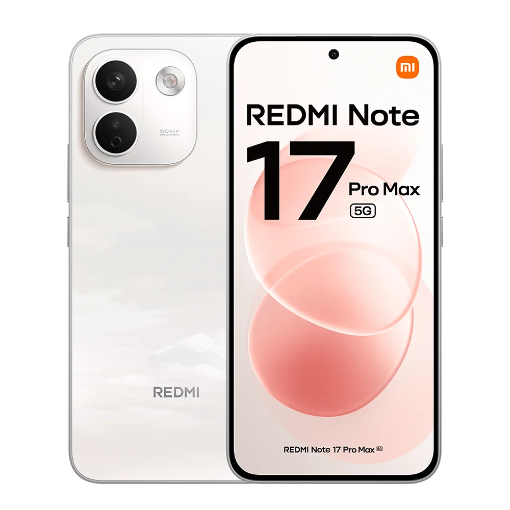 Xiaomi Redmi Note 17 Pro Max 5G Versão Europeia 256GB/512GB, AMOLED 1,5K de 6,83", 120Hz, NFC, 50MP OIS, Snapdragon 6 Gen 5, 9210mAh, IP68, sem carregador